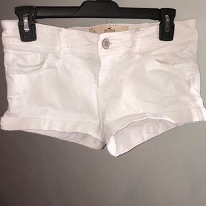 White hollister shorts